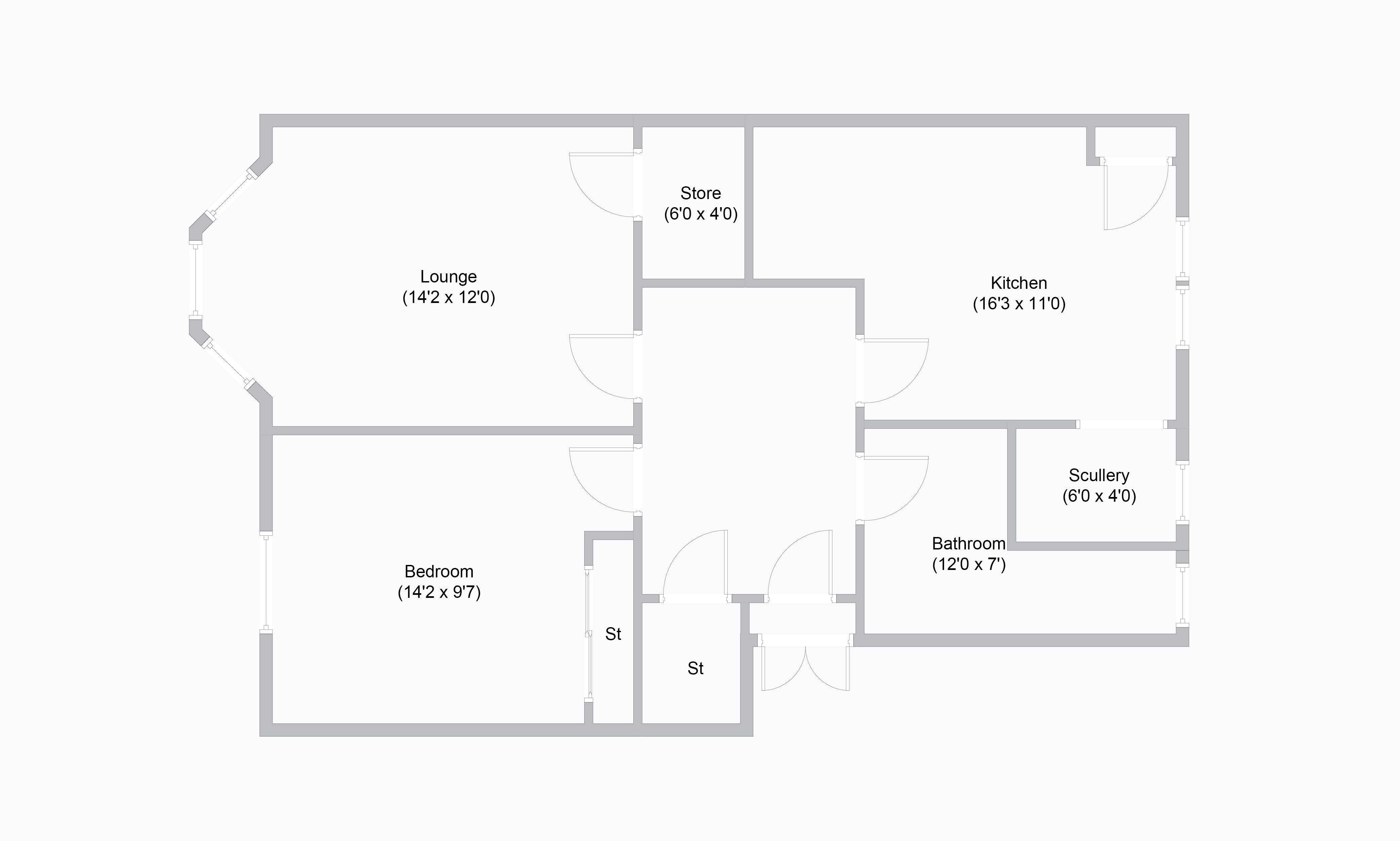 1 Bedrooms Flat for sale in Dundrennan Road, Flat 2/2, Battlefield, Glasgow G42