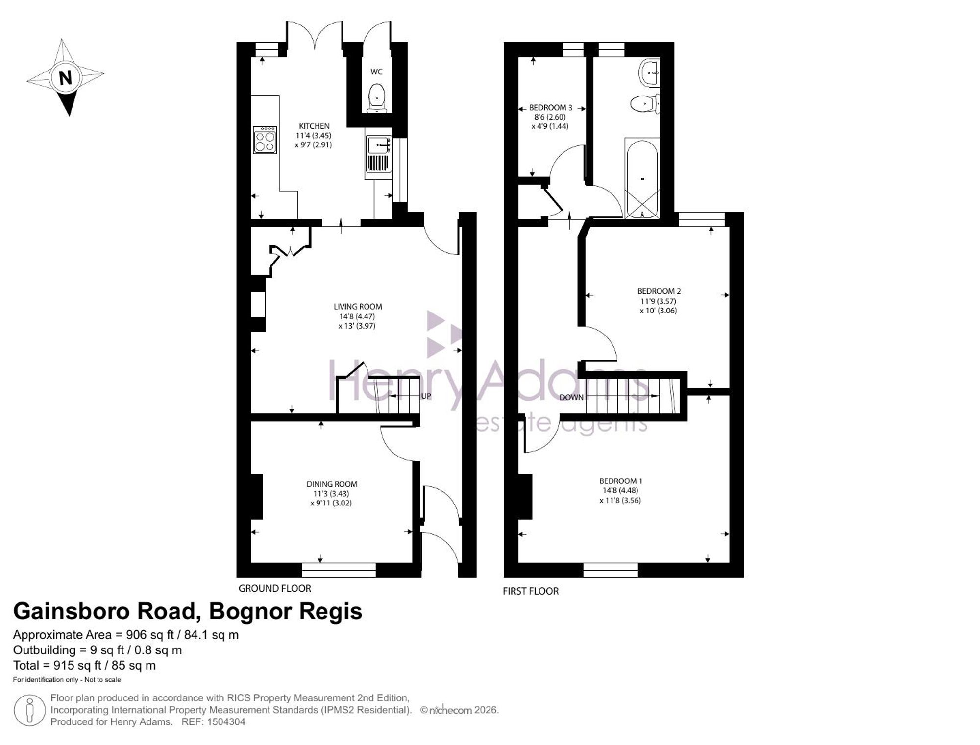 8 Gainsboro Road, Bognor Regis floorplan