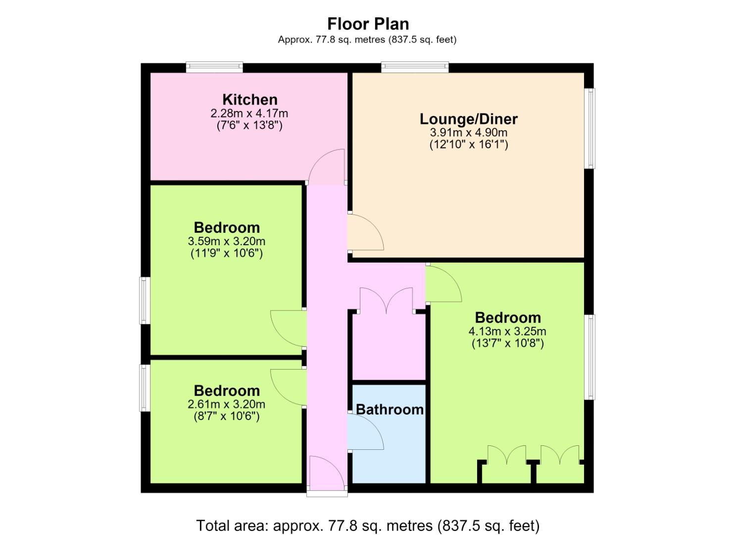 Harrington Road, Brighton floorplan