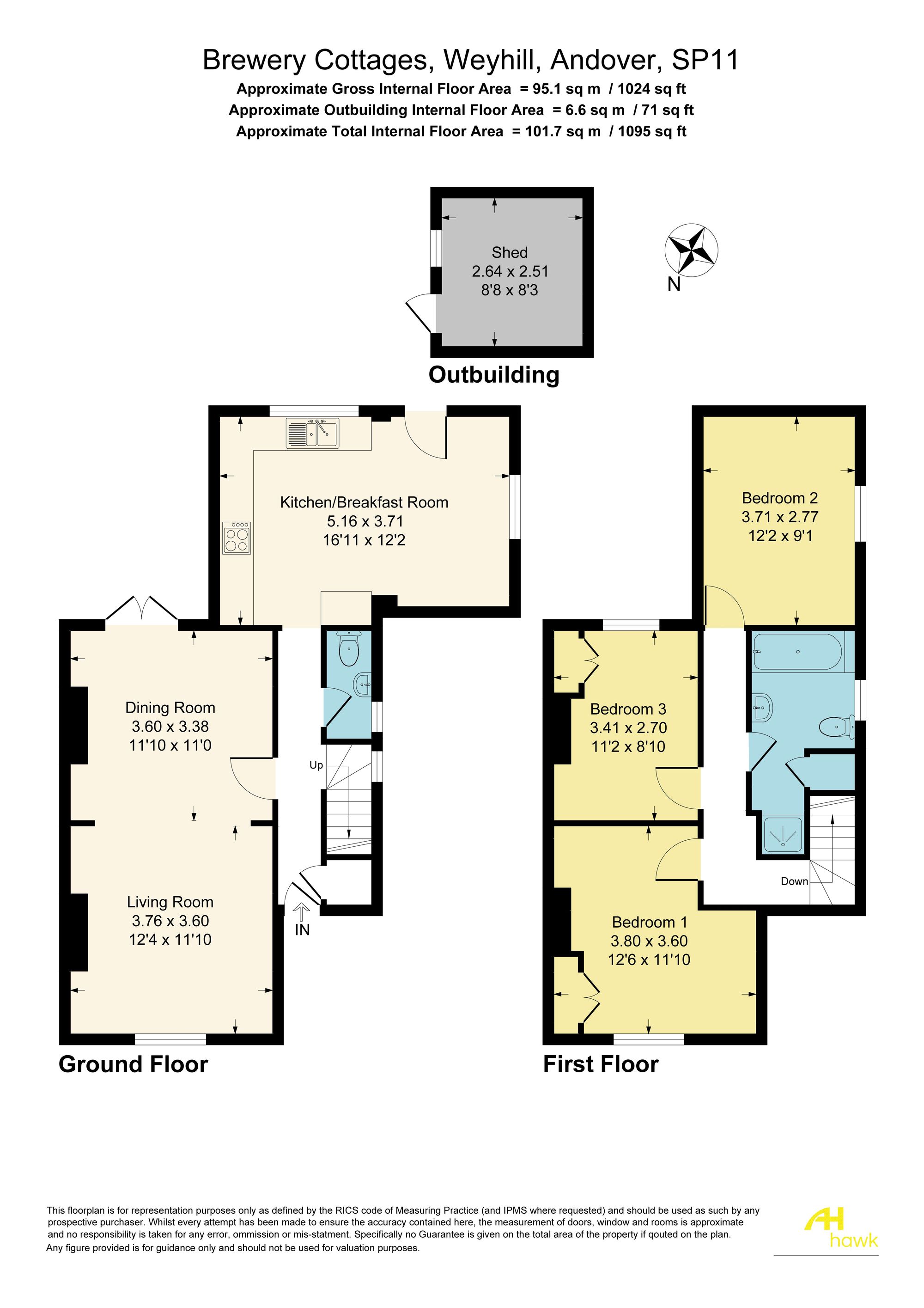 2 Brewery Cottages, Andover floorplan