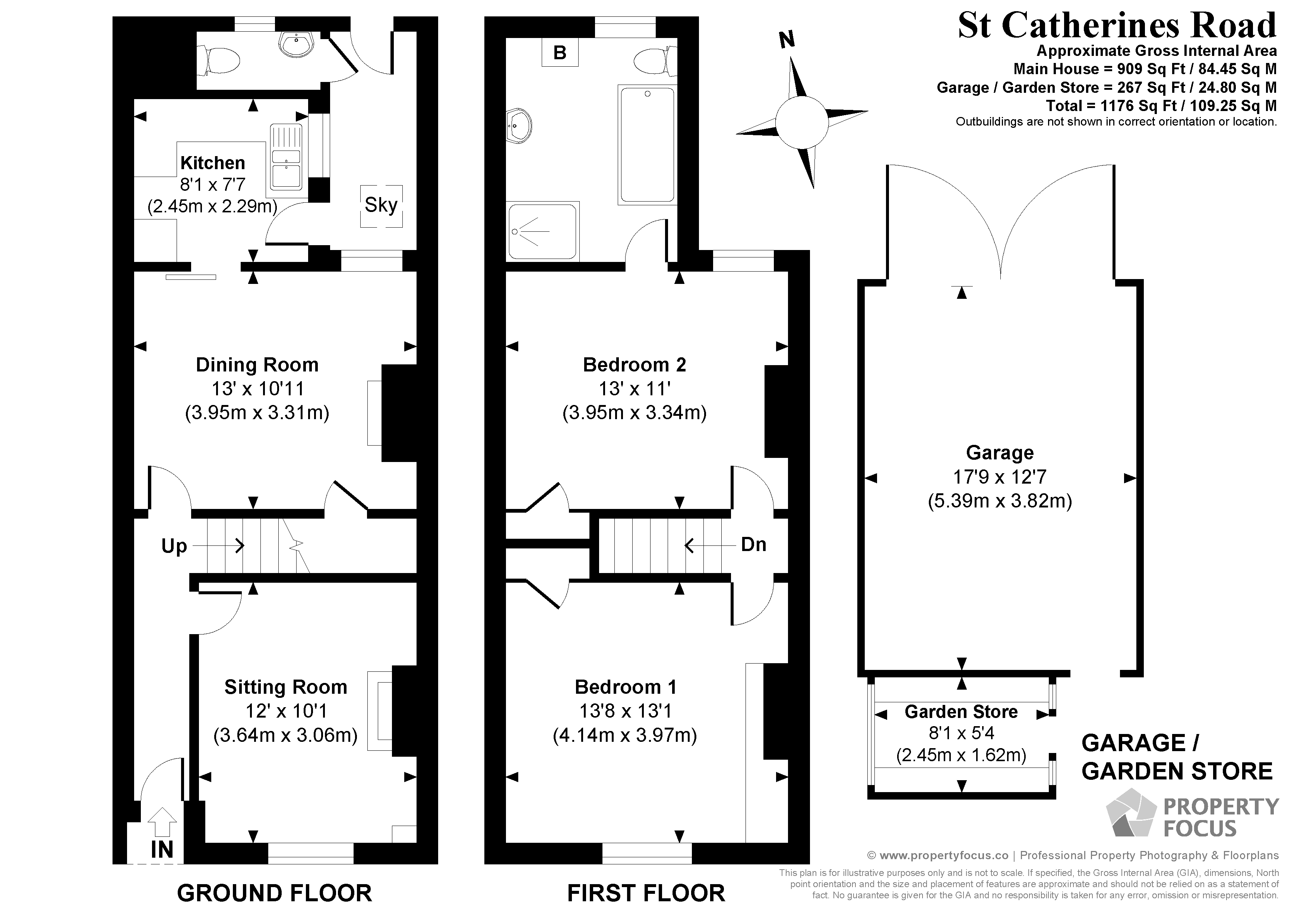 St. Catherines Road, Winchester SO23, 2 bedroom terraced house for sale