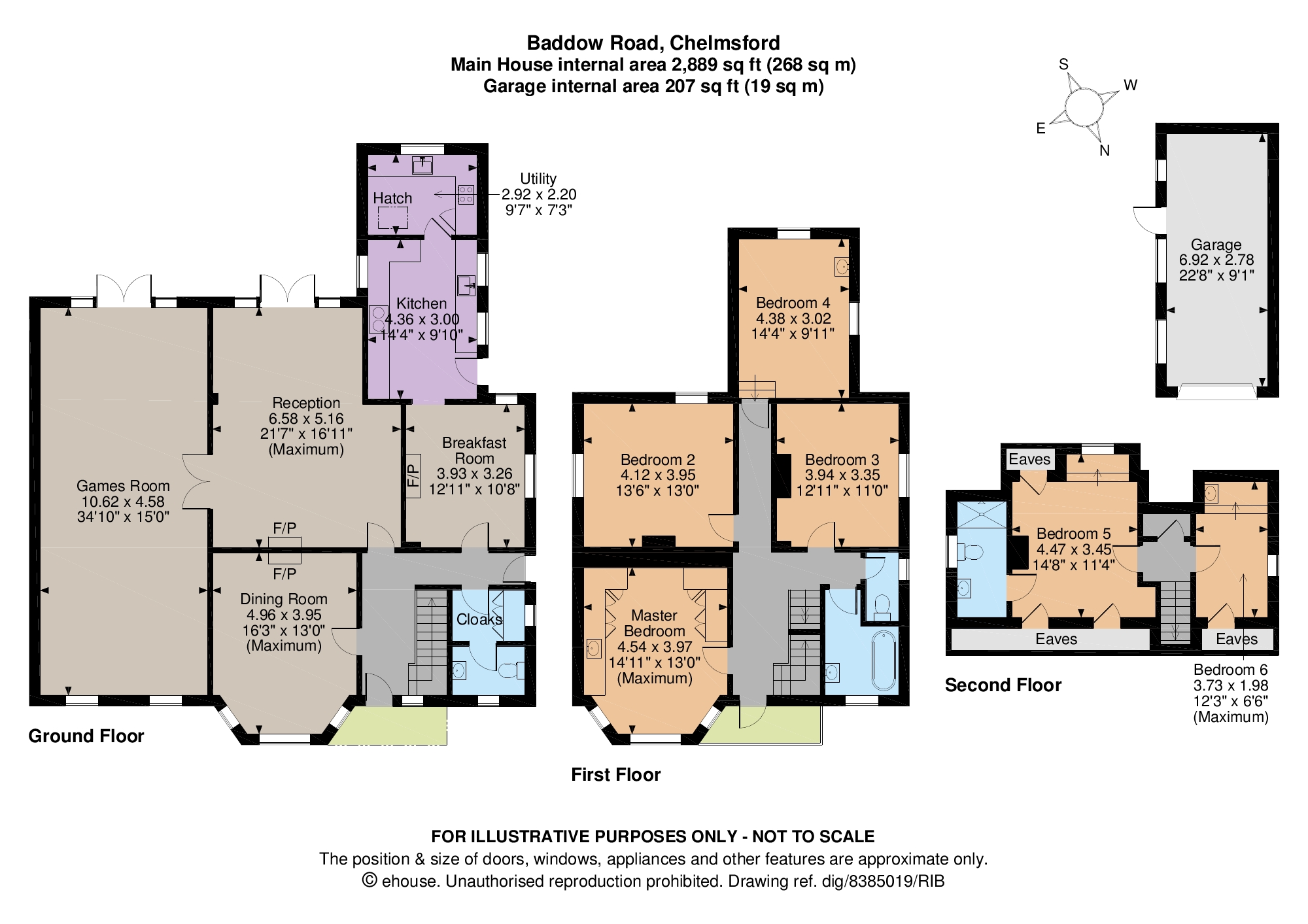 6 Bedrooms Detached house for sale in Baddow Road, Chelmsford, Essex CM2