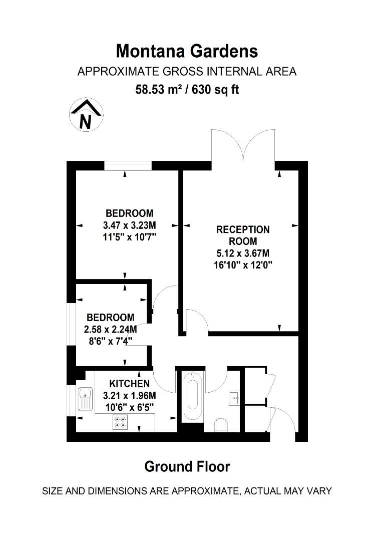 13, Montana Gardens, London floorplan
