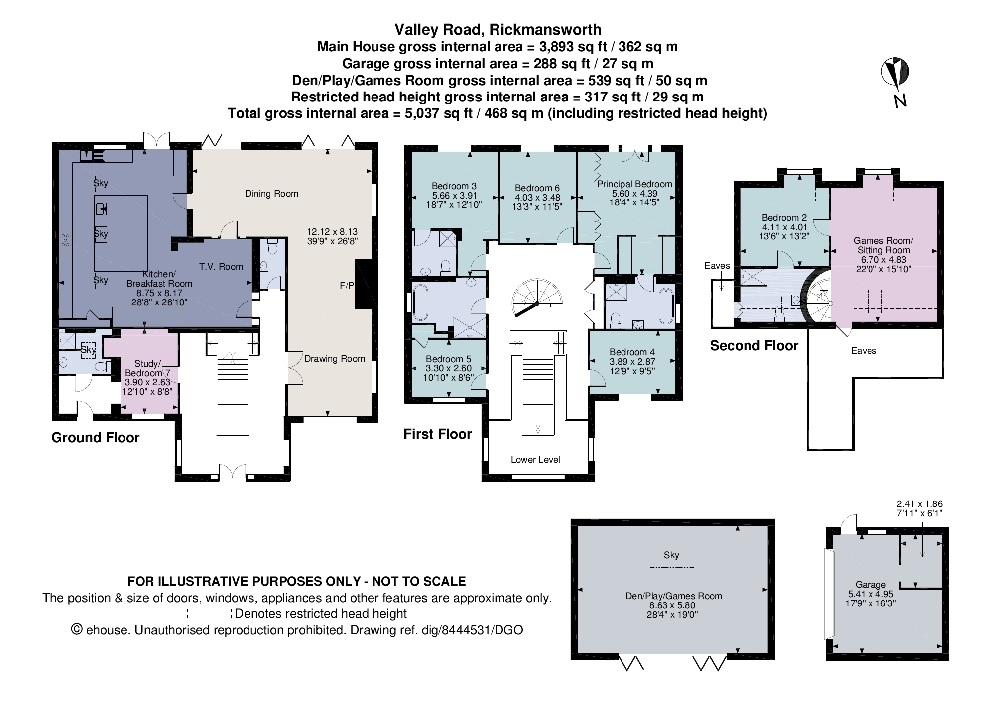 Valley Road, Rickmansworth, Hertfordshire WD3, 6 bedroom detached house