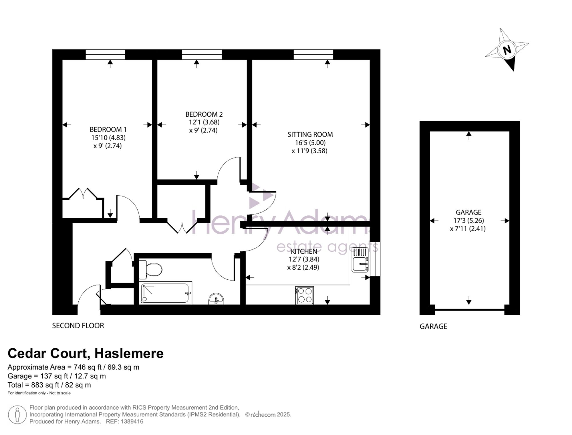 16 Cedar Court, Haslemere floorplan