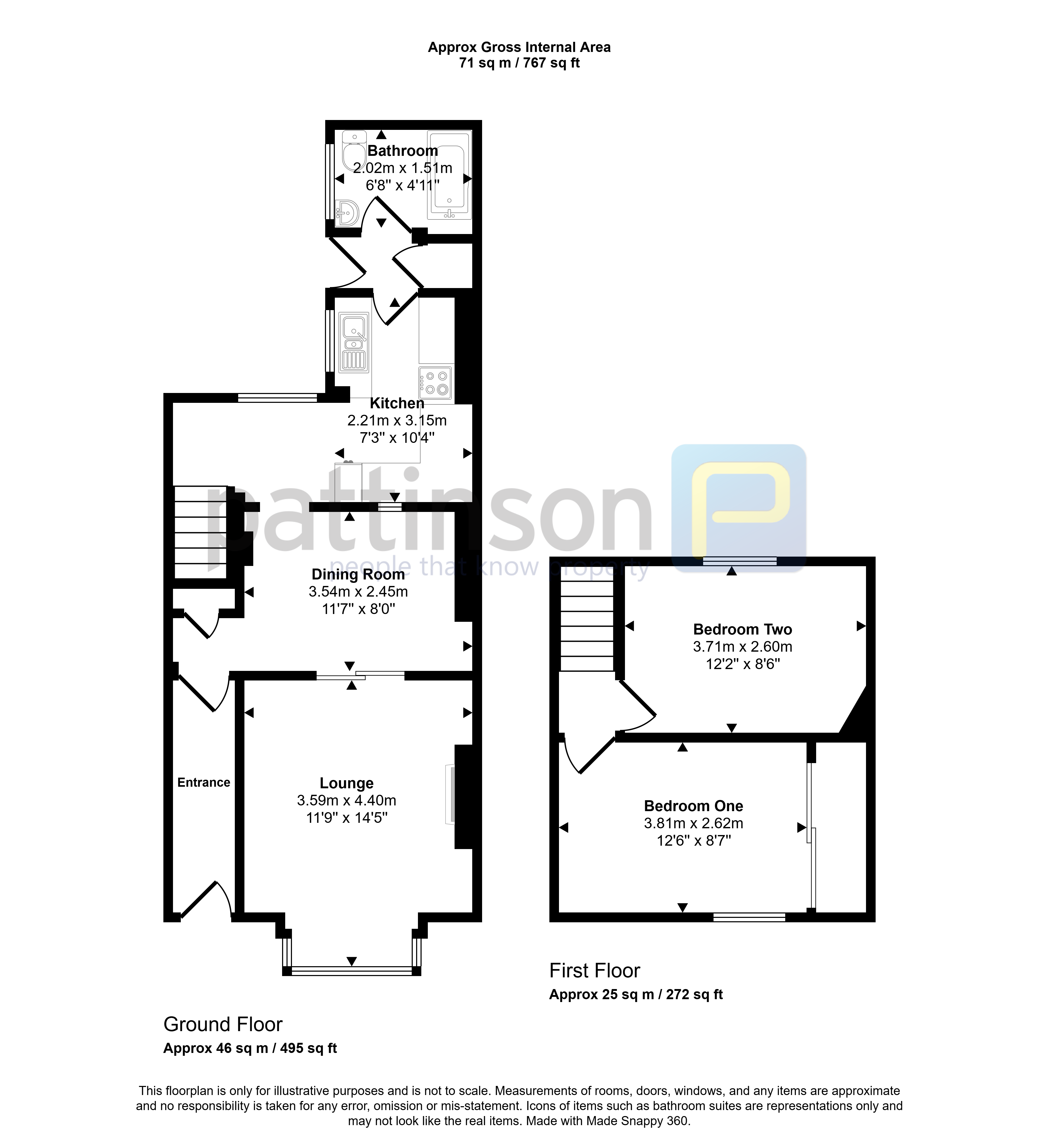 126, Ariel Street, Ashington floorplan
