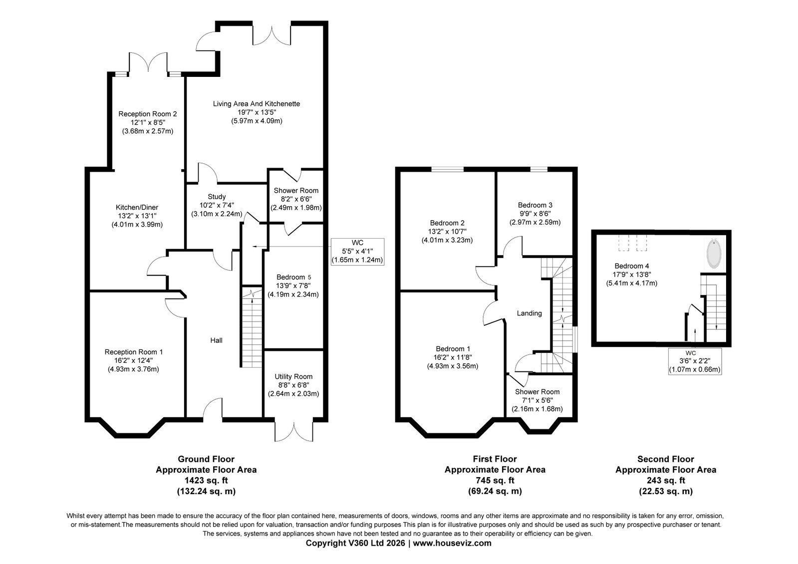225, Salmon Street, London floorplan