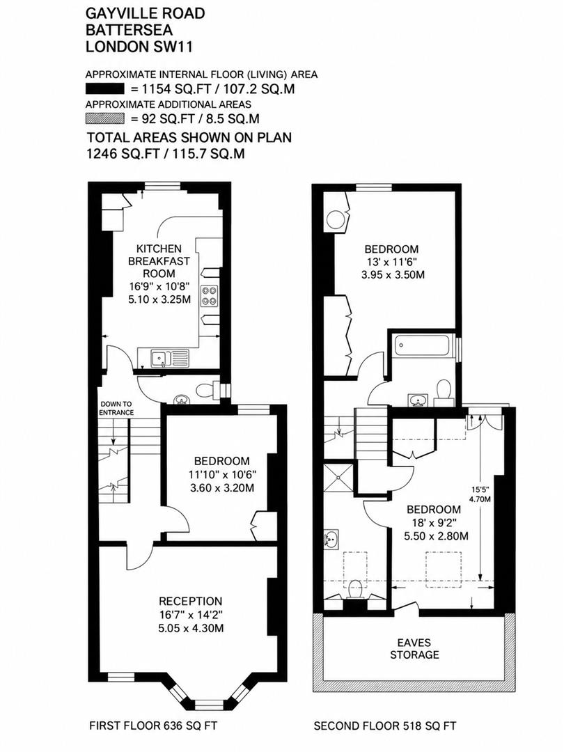 72a, Gayville Road, London floorplan