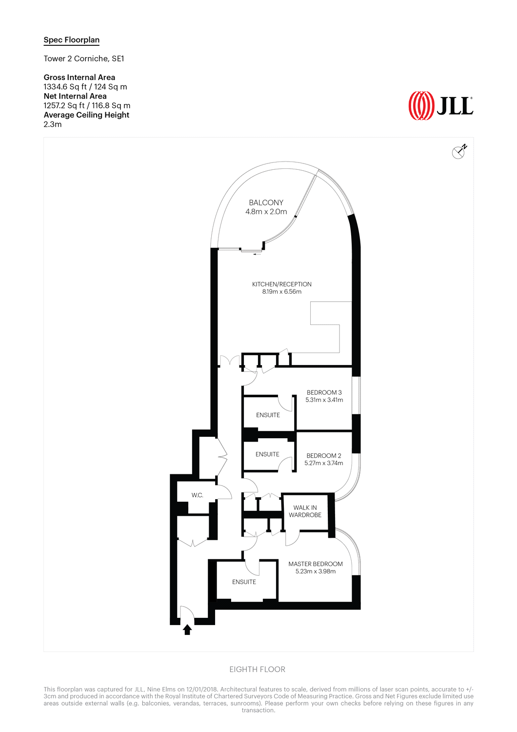 3 Bedrooms Flat to rent in Corniche, 23 Albert Embankment, London SE1