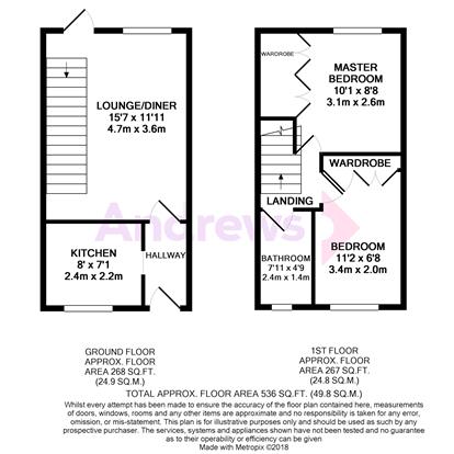 2 Bedrooms End terrace house to rent in The Cloisters, Bishops Cleeve GL52