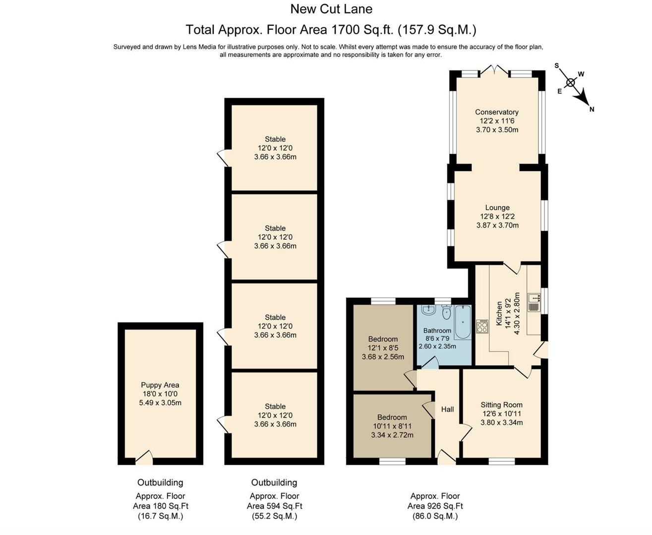 76, New Cut Lane, Southport floorplan