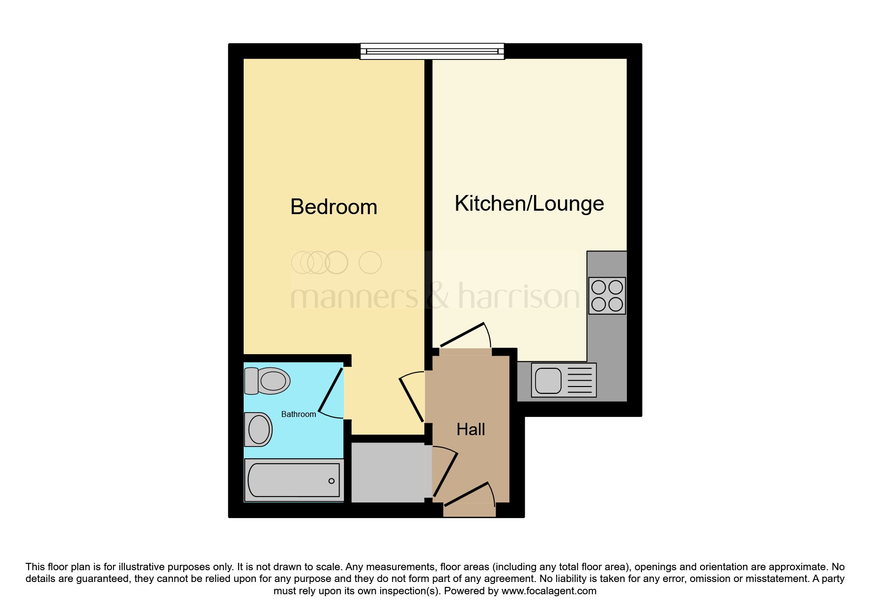 Flat 46, Marina House, Harbour Walk, Hartlepool floorplan