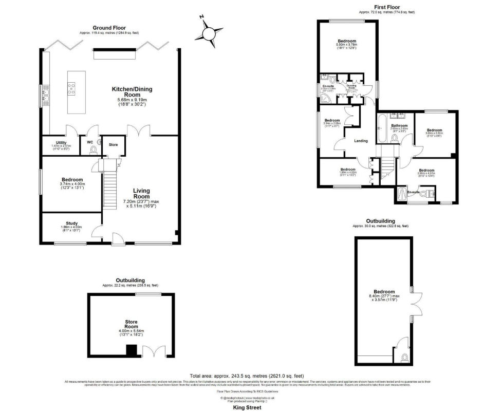 16, King Street, Ongar floorplan