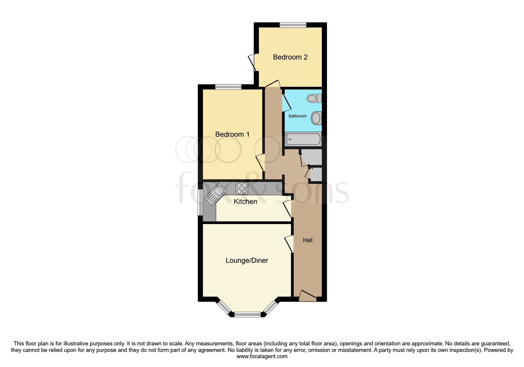 Flat 1, 33, R L Stevenson Avenue, Bournemouth floorplan