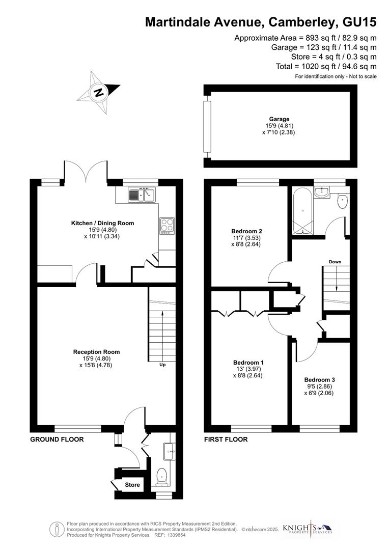 25, Martindale Avenue, Camberley floorplan
