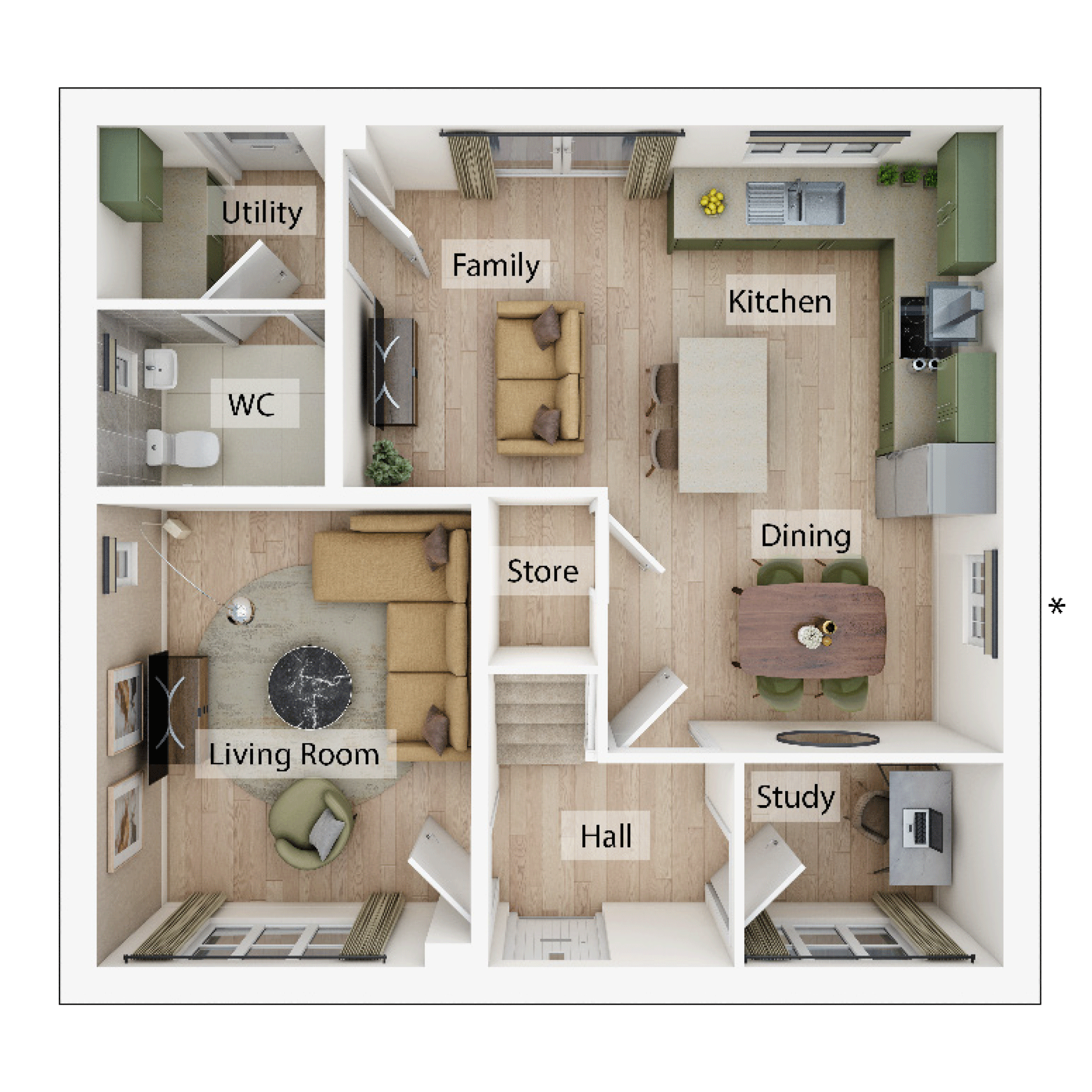 327, Hanafey Way, Northampton floorplan