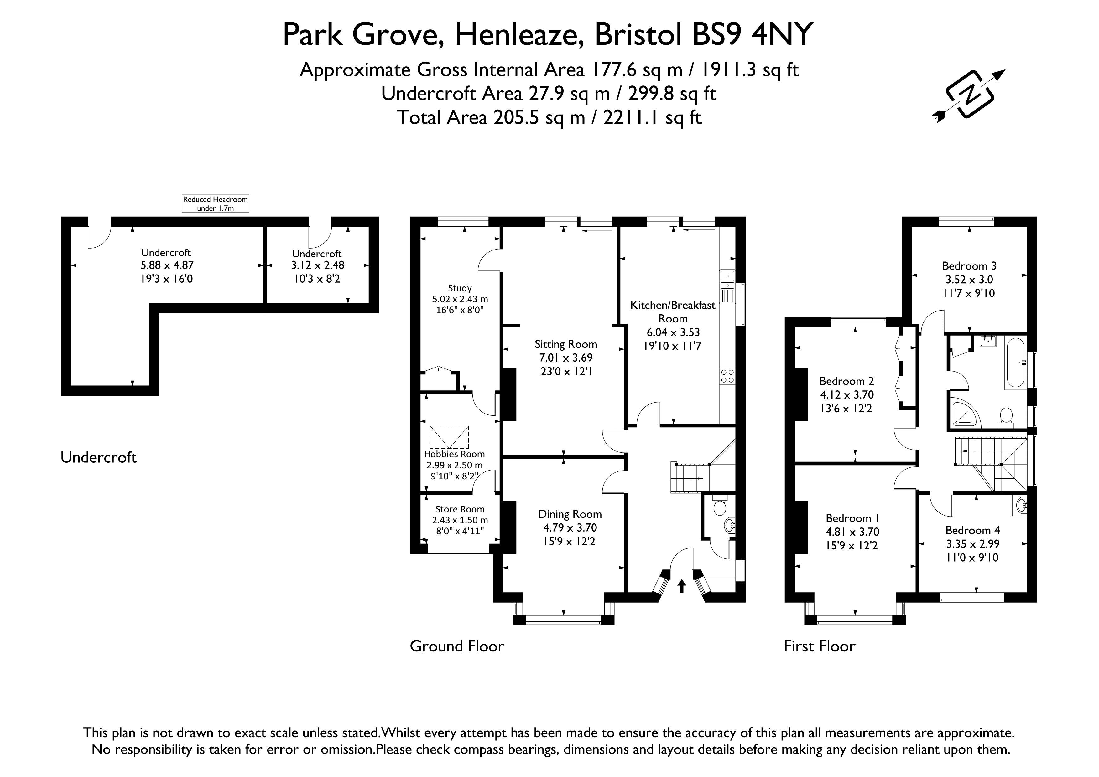 77, Park Grove, Bristol floorplan