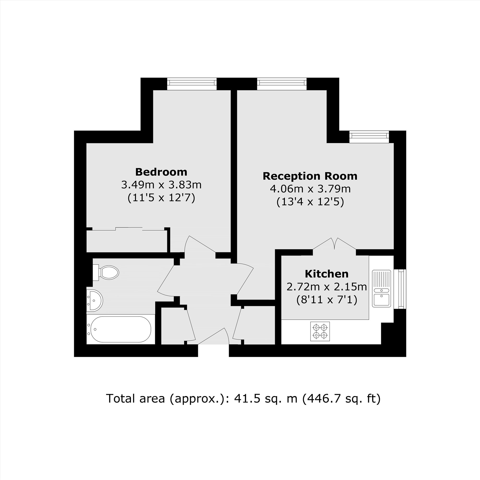 Flat 7, 1, Ashby Mews, London floorplan
