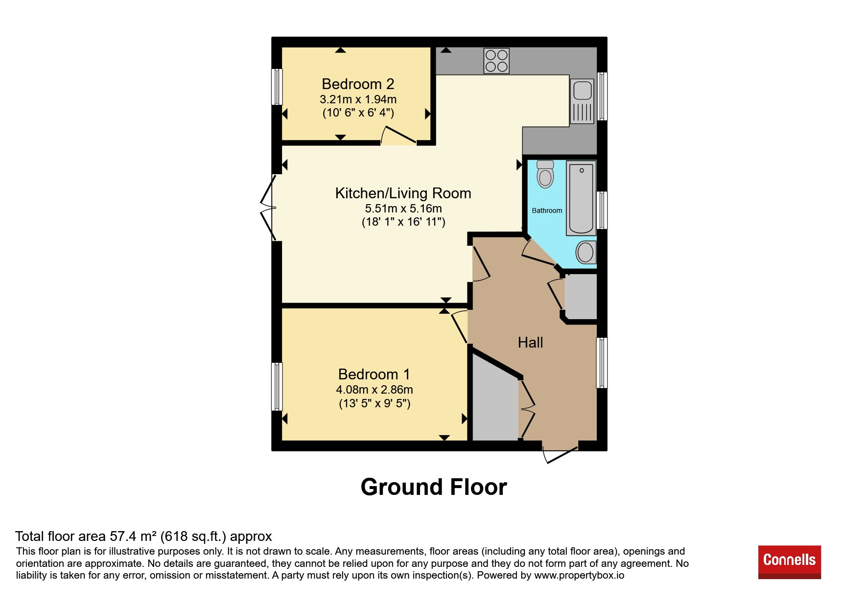 Flat 9, Warhol Court, 1, Baxter Road, Watford floorplan