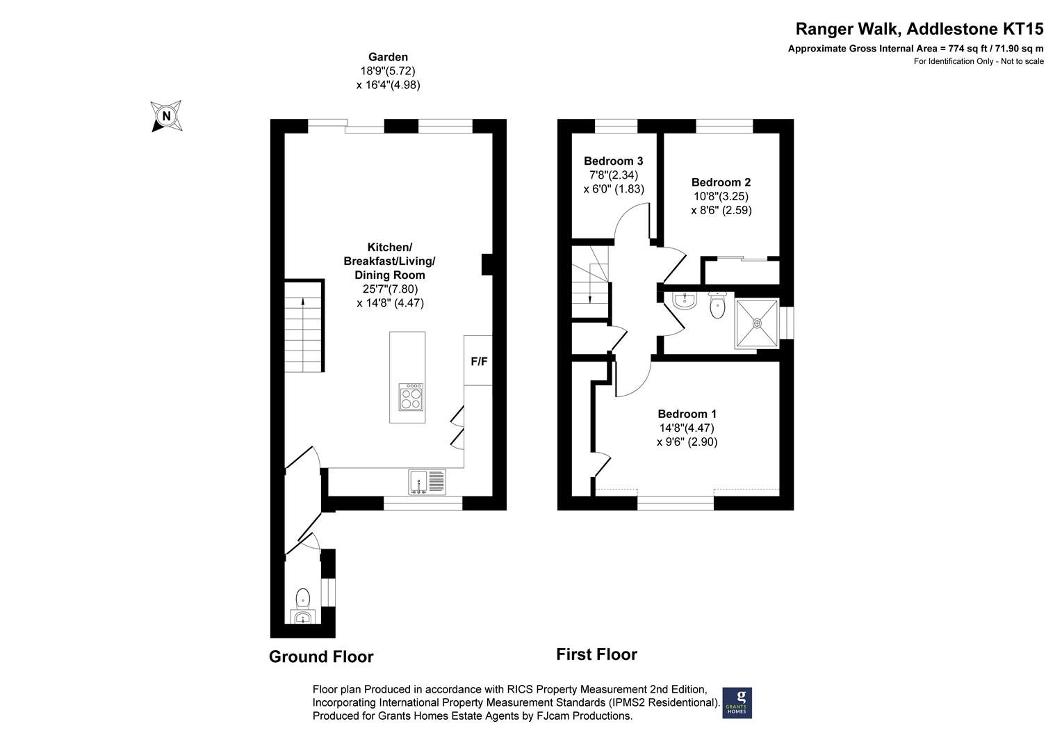 3, Ranger Walk, Addlestone floorplan