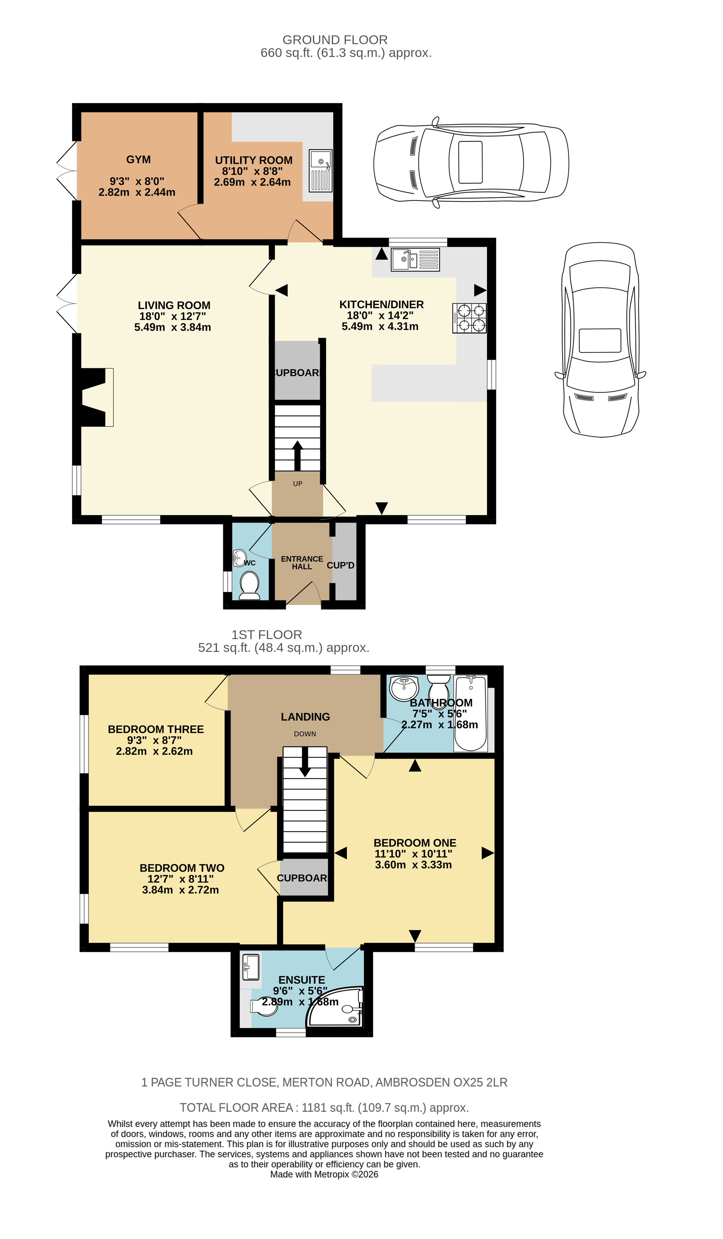 1, Page Turner Court, Ambrosden floorplan