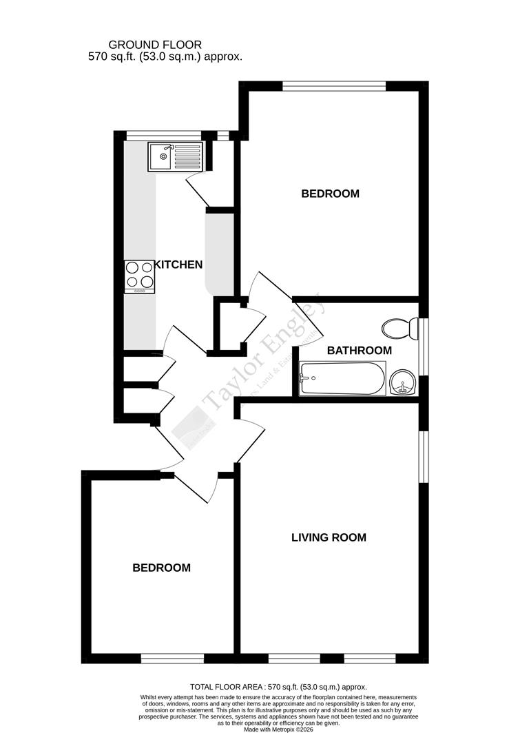 Flat 3, Howard House 7-8, Howard Square, Eastbourne floorplan