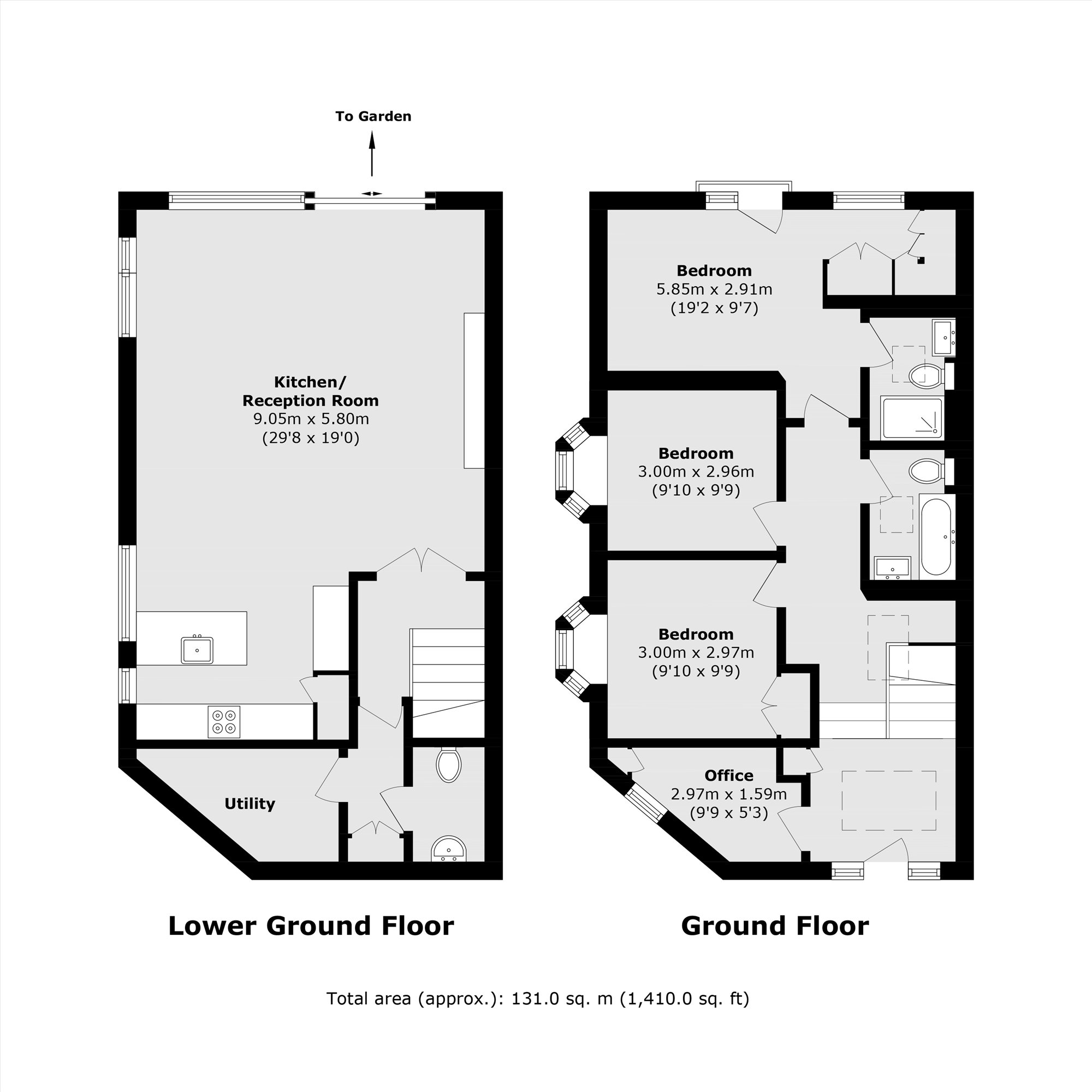 195A, Bromyard Avenue, London floorplan