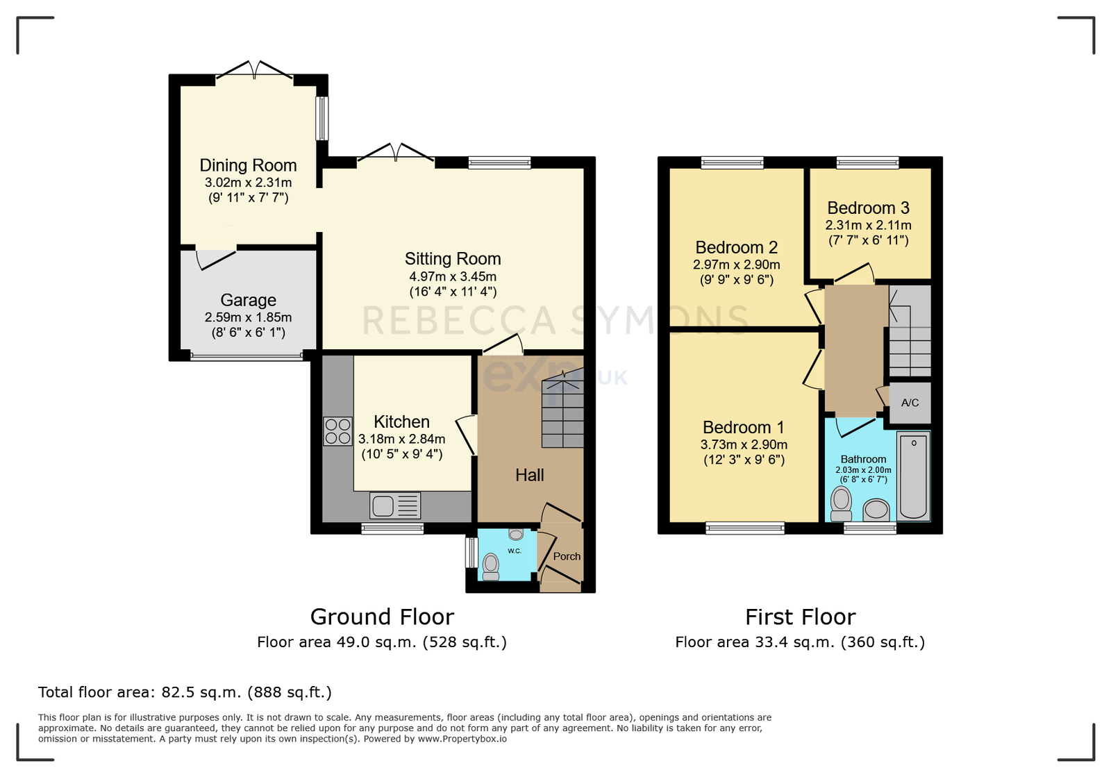 66, Regents Way, Minehead floorplan