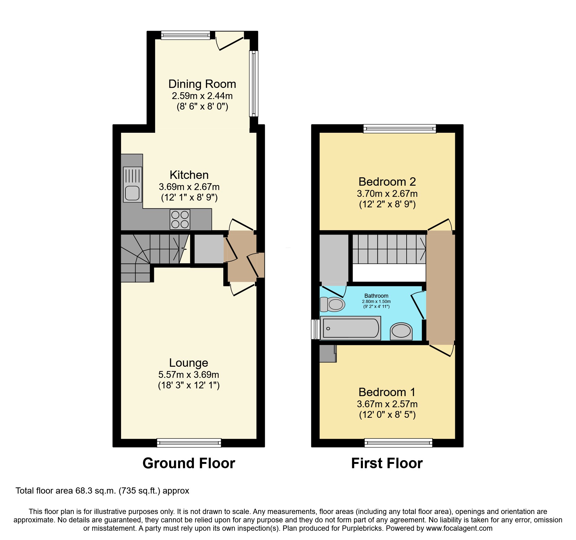 18, Derwent Close, Rainworth, Mansfield floorplan