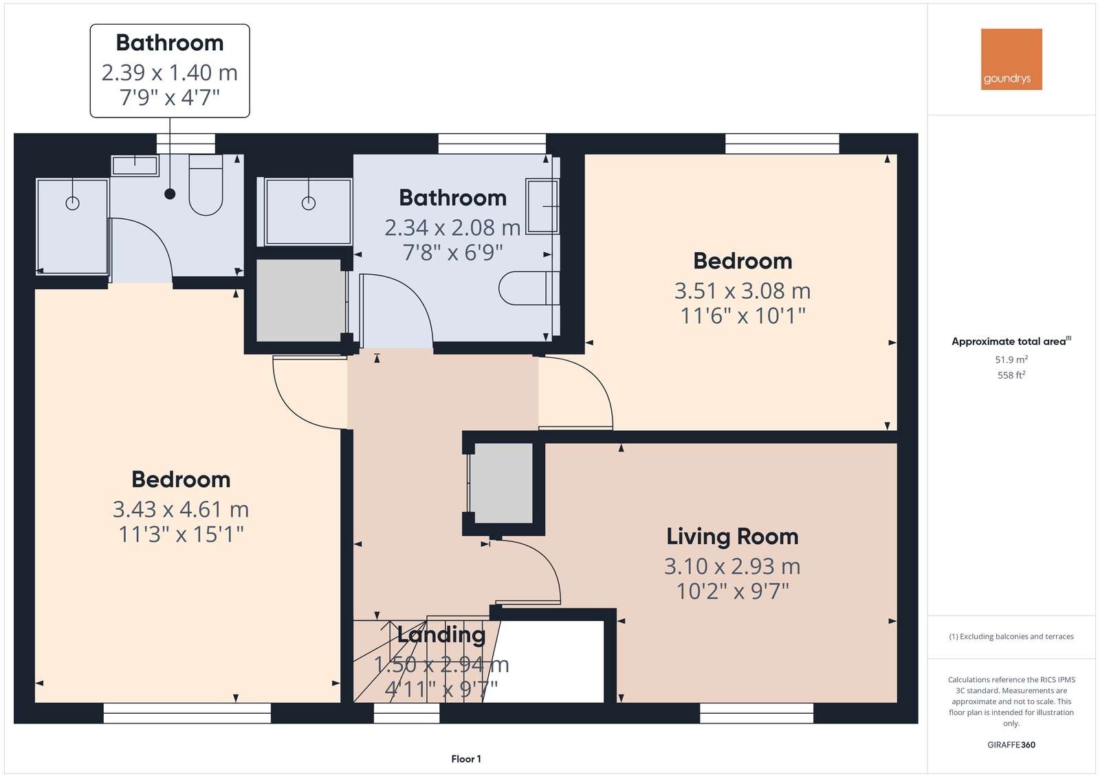 Tremelyn, Luke's Yeat, Liskeard floorplan