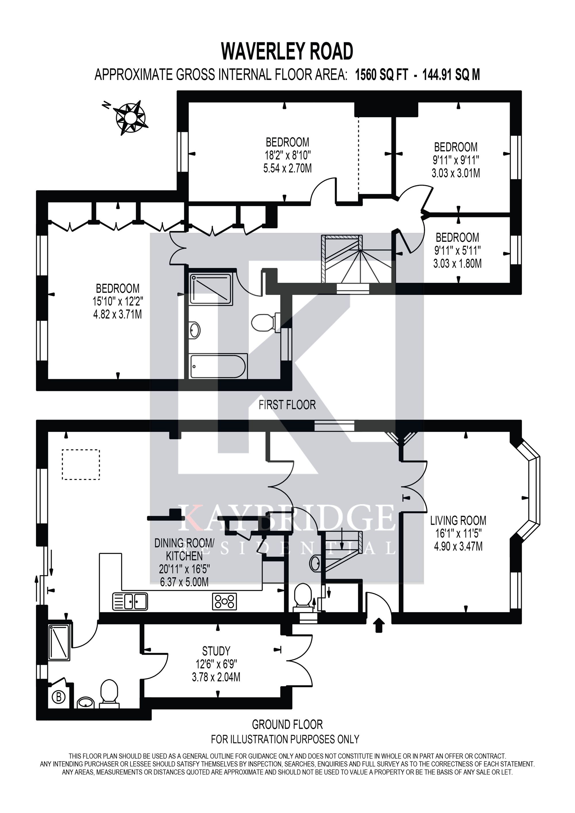 1 Waverley Road, Epsom floorplan