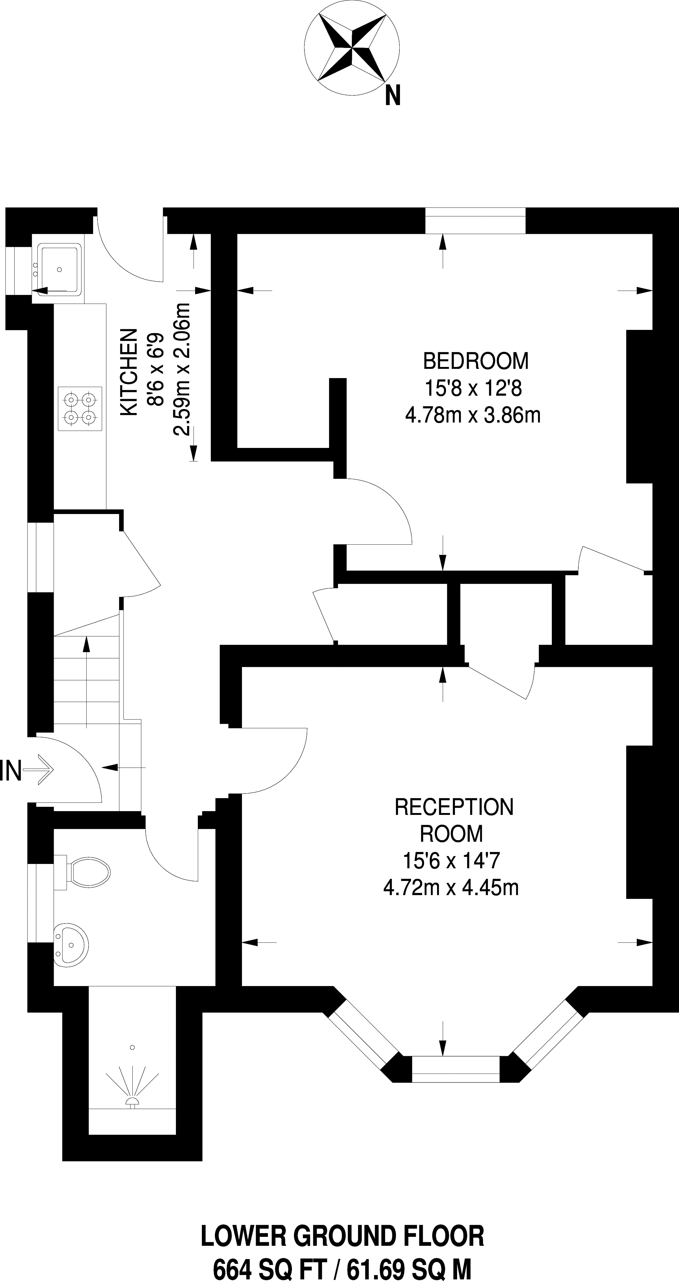 1 Bedrooms Flat to rent in Onslow Road, Richmond Hill TW10