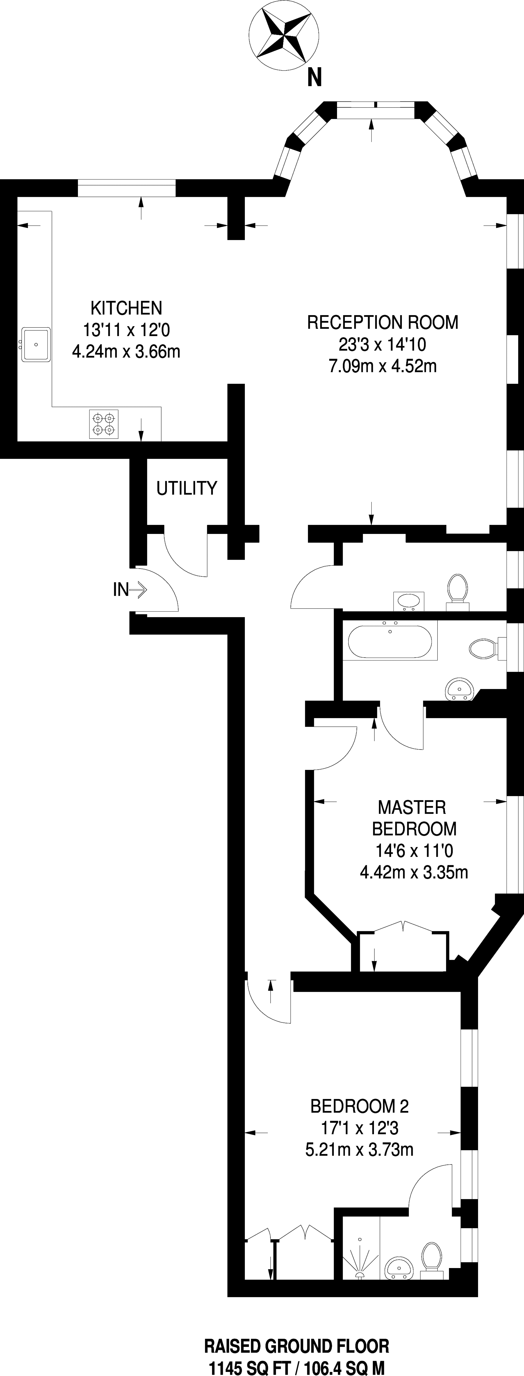 2 Bedrooms Flat to rent in Heysham Lane, Hampstead NW3