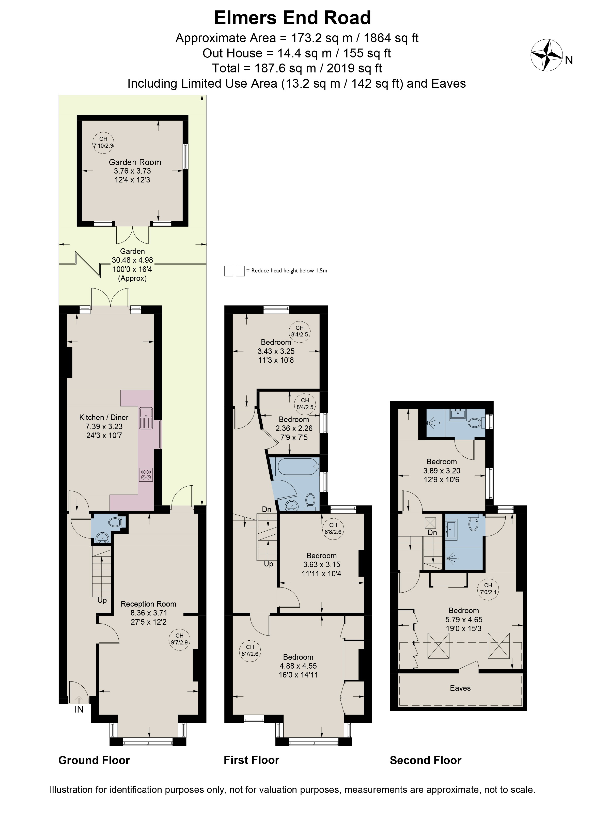 16, Elmers End Road, London floorplan