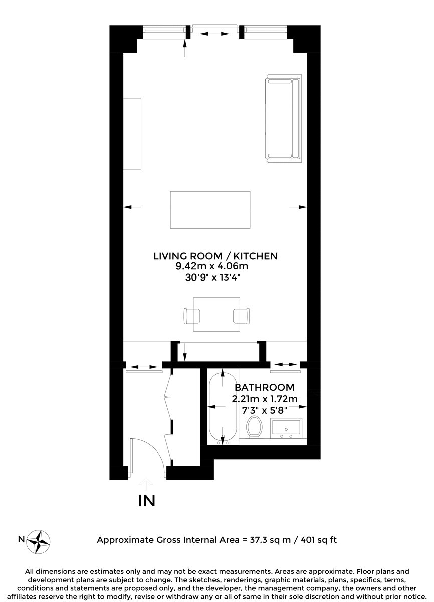 0 Bedrooms Studio to rent in The Heron, 5 Moor Lane EC2Y