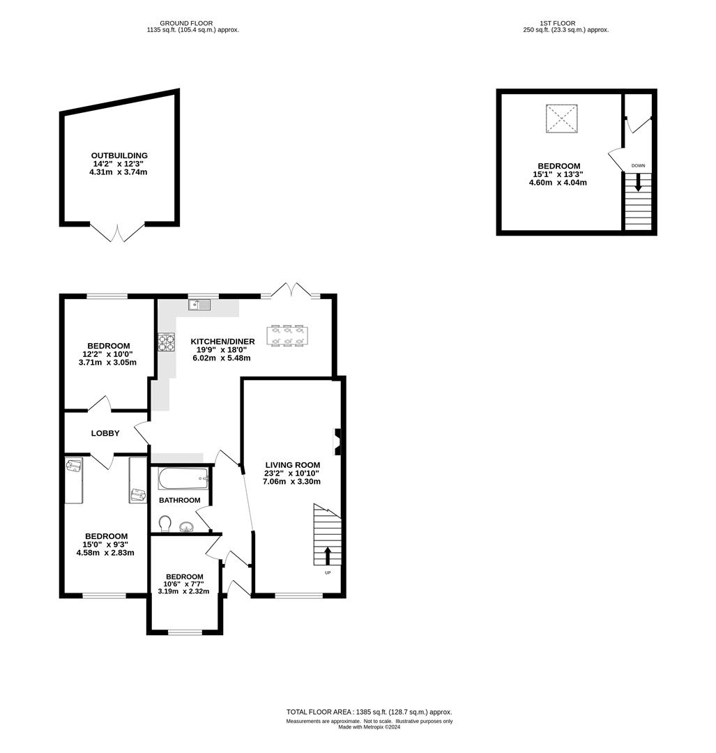 Daniles, Doddinghurst Road, Brentwood floorplan