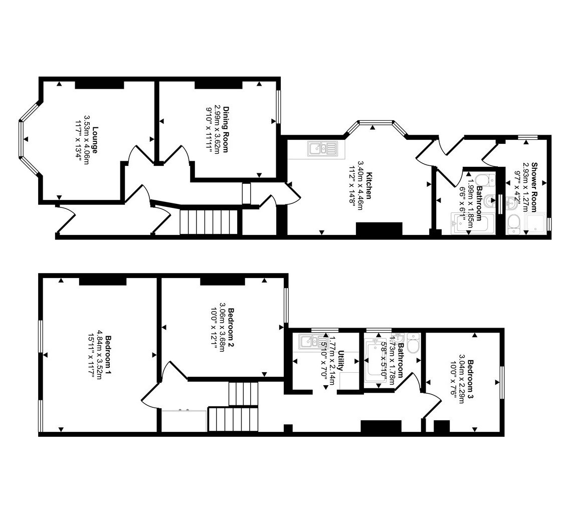 1, Fairthorn Road (Flats A and B), London floorplan