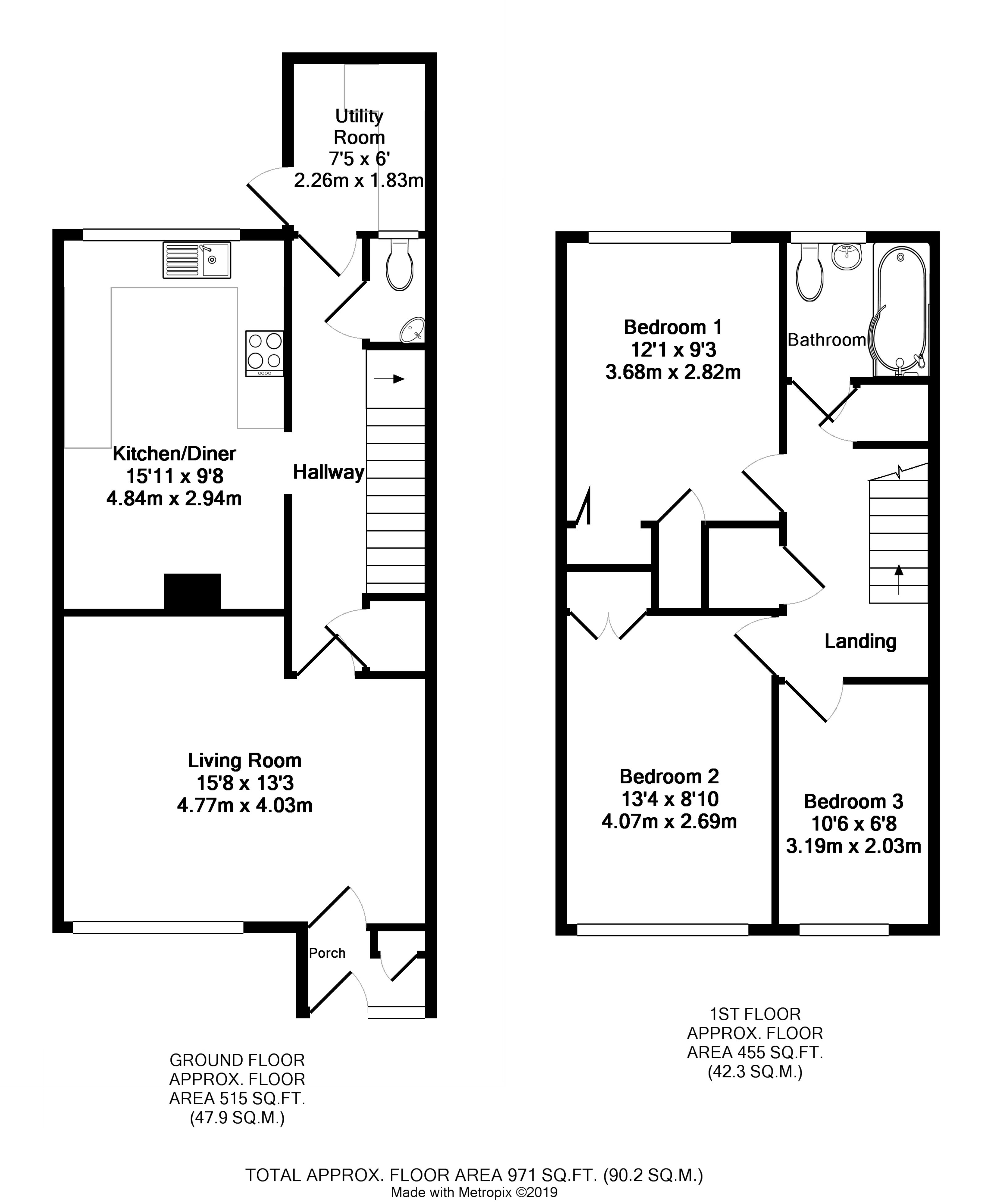 3 Bedrooms Terraced house for sale in Rothwell Walk, Caversham, Reading RG4