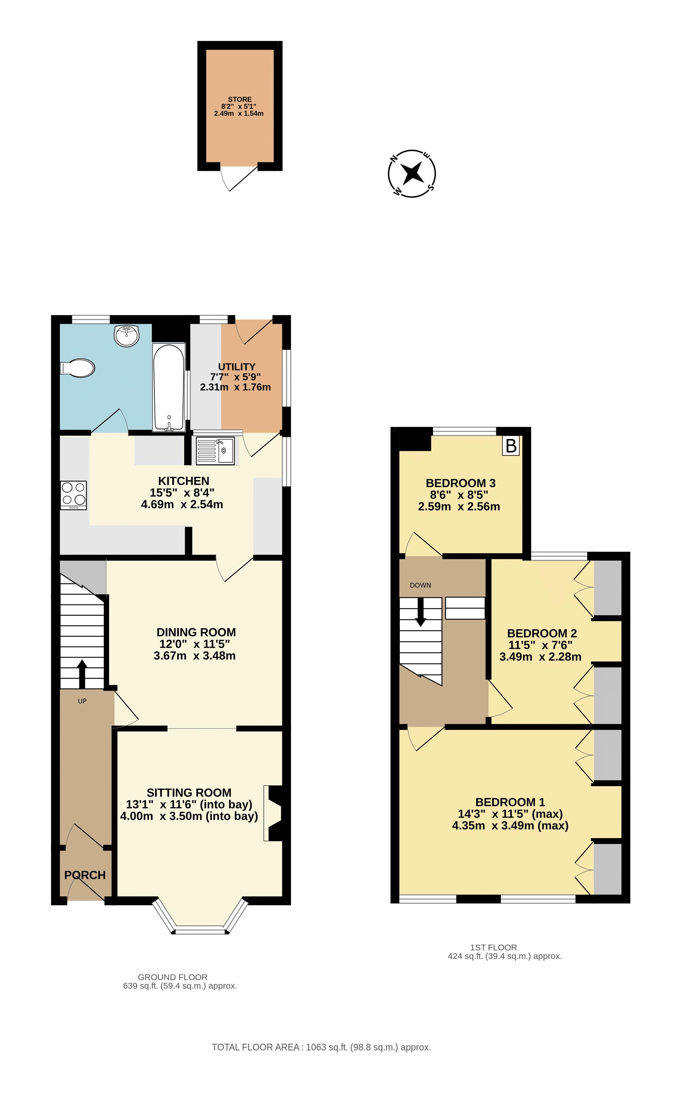 14, Ashfield, Forton Road, Chard floorplan