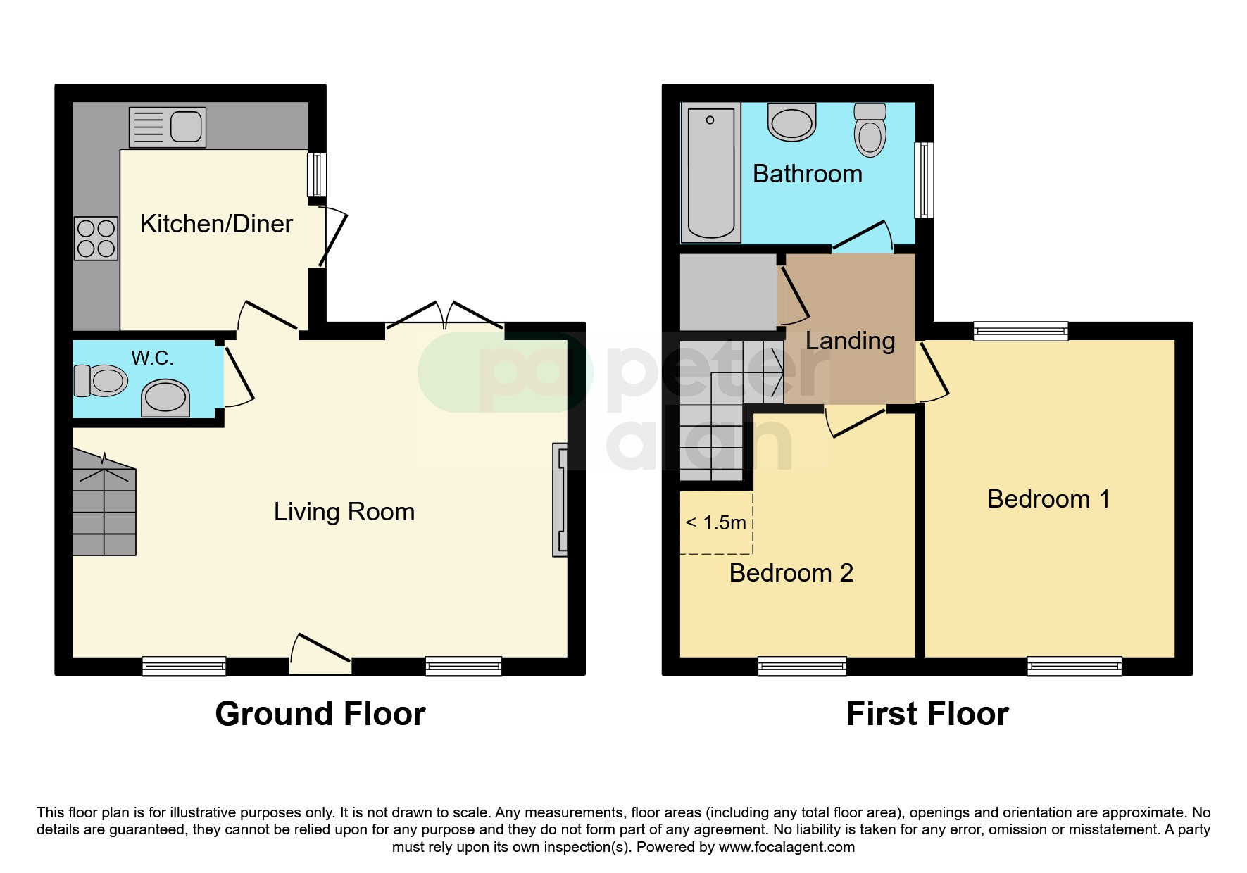 3, River View, The Terrace, Tredegar floorplan