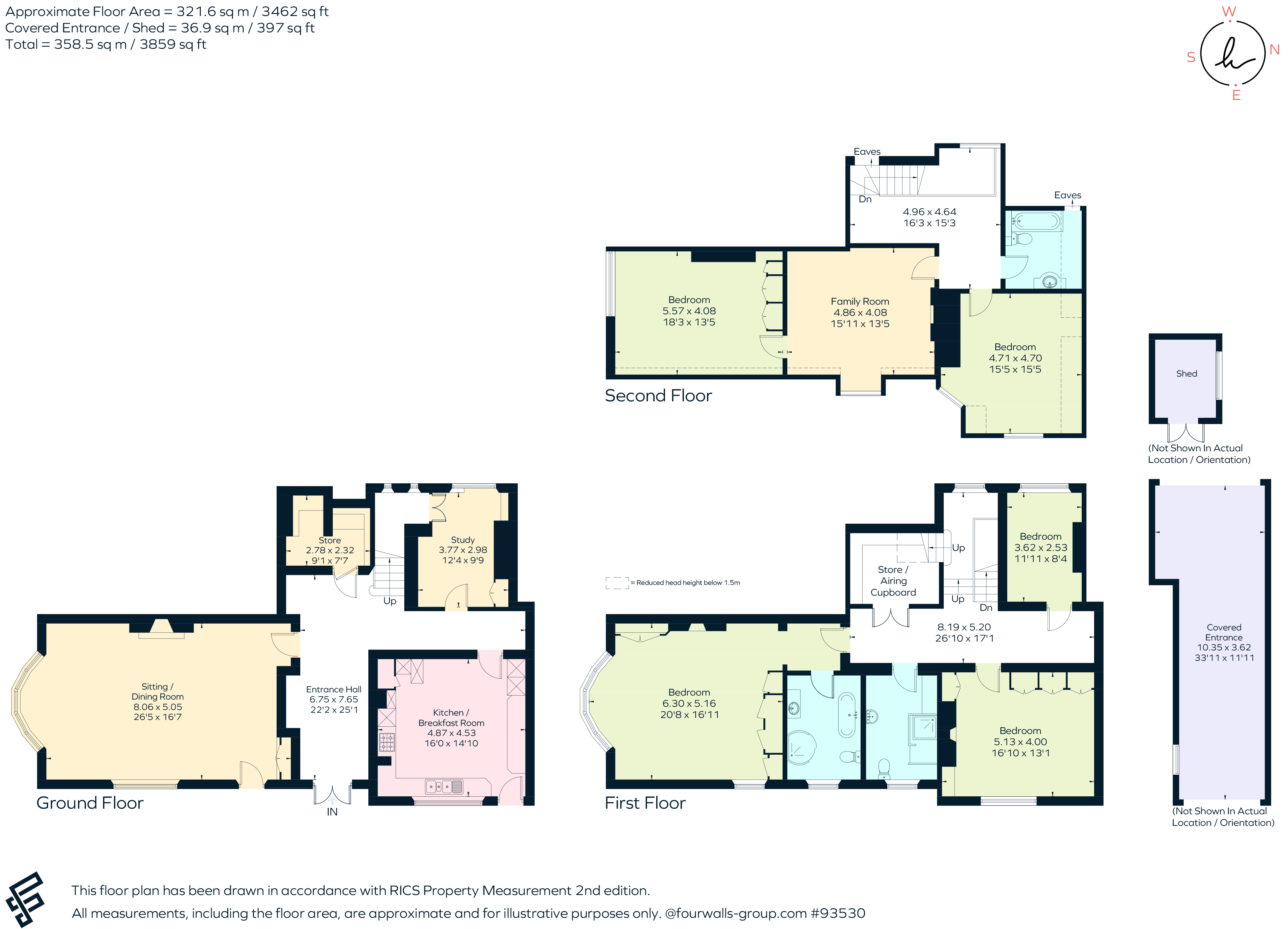 Langhurst Manor West, Pook Hill, Chiddingfold floorplan