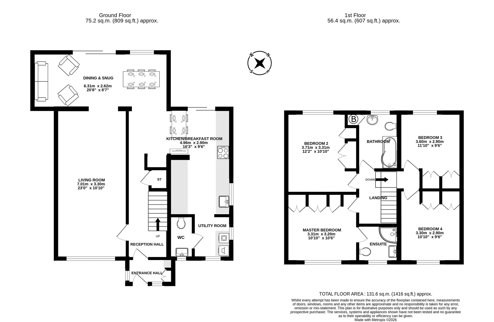 11 St. Georges Crescent, Chester floorplan