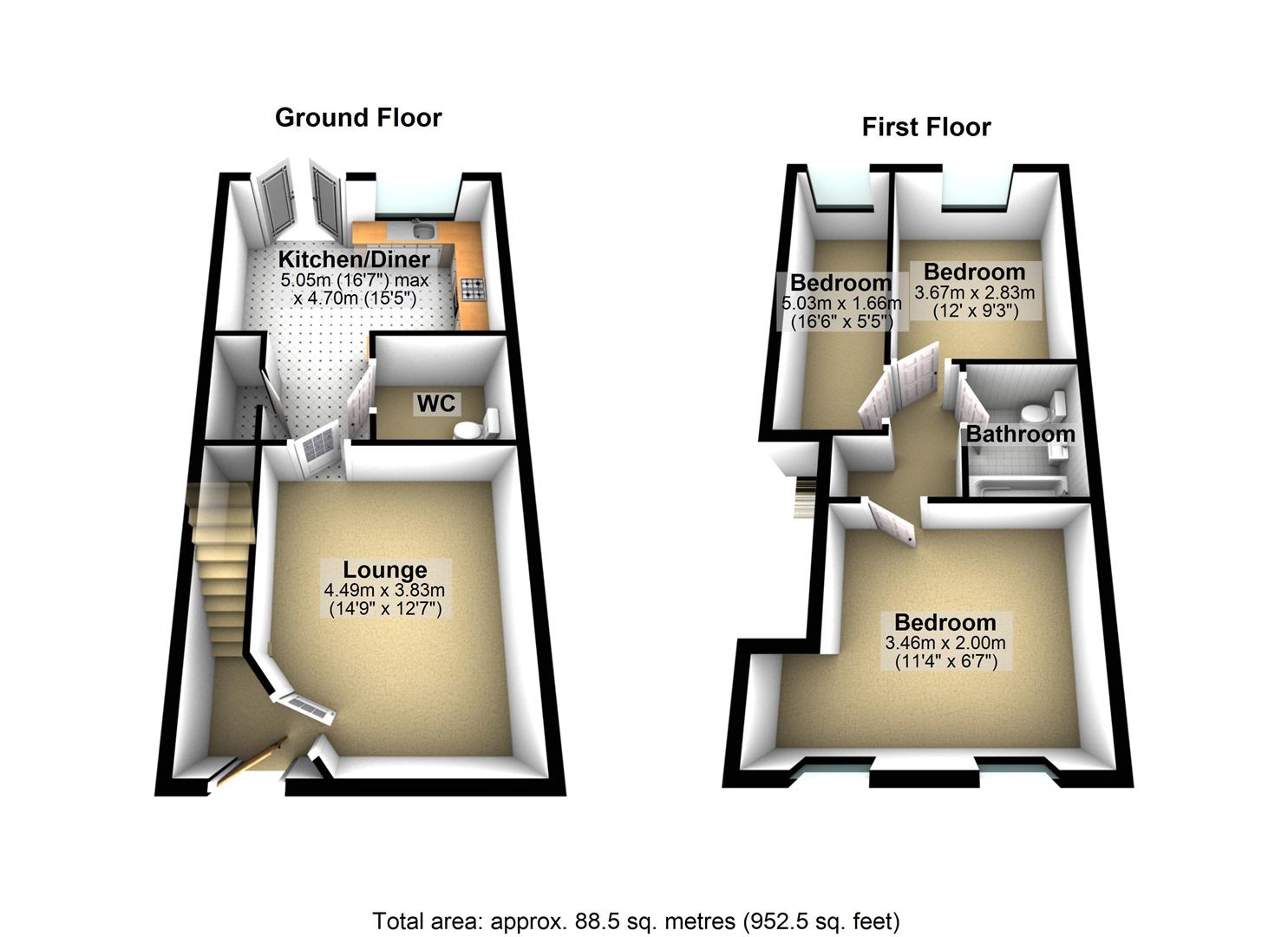 22, Ramble Crescent, Leeds floorplan