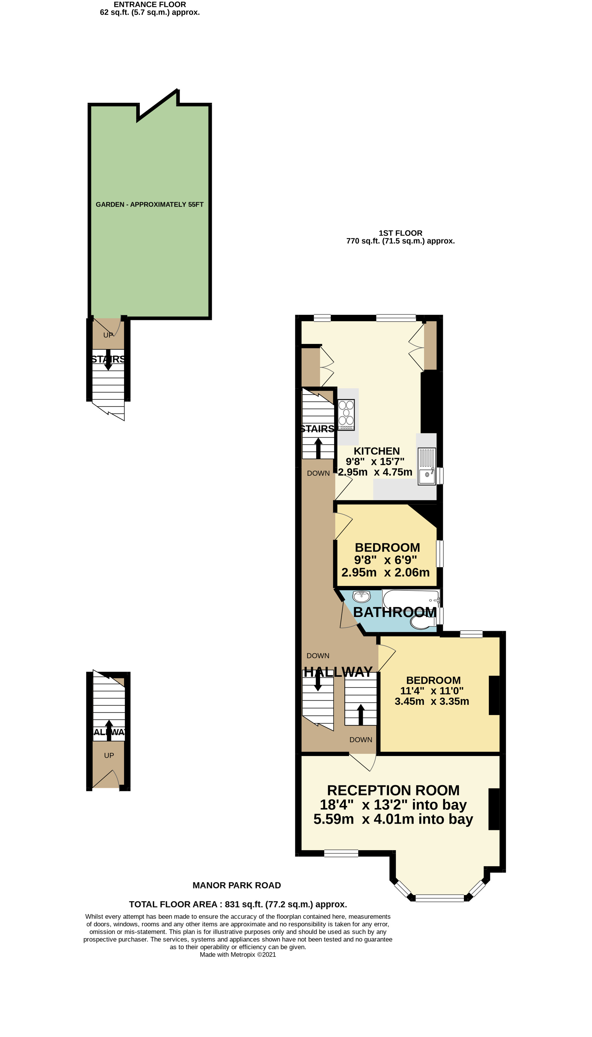 Manor Park Road, London N2, 2 bedroom flat for sale 58324262