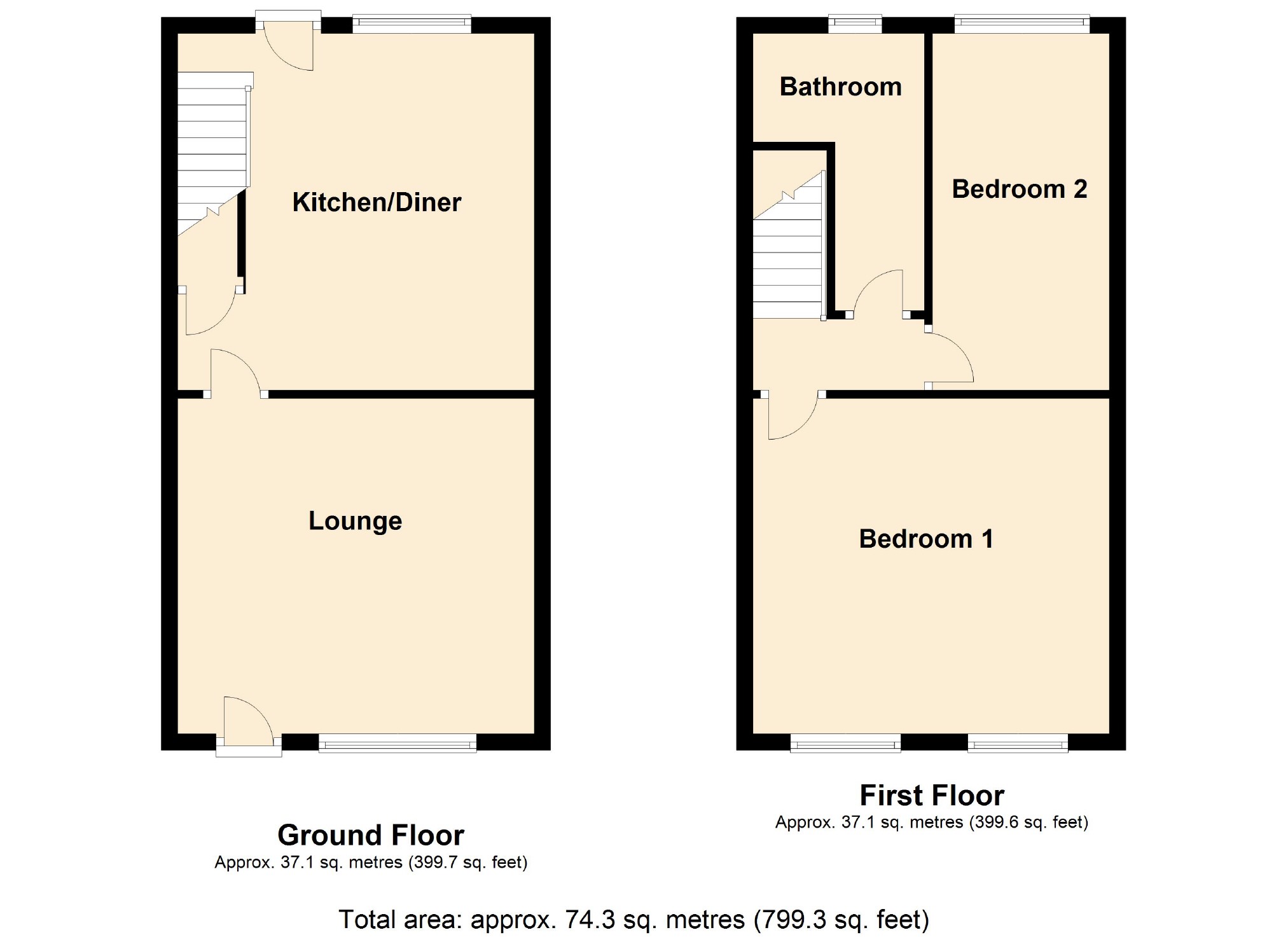 2 Bedrooms Terraced house for sale in Godwin Street, Abbey Hey, Manchester M18