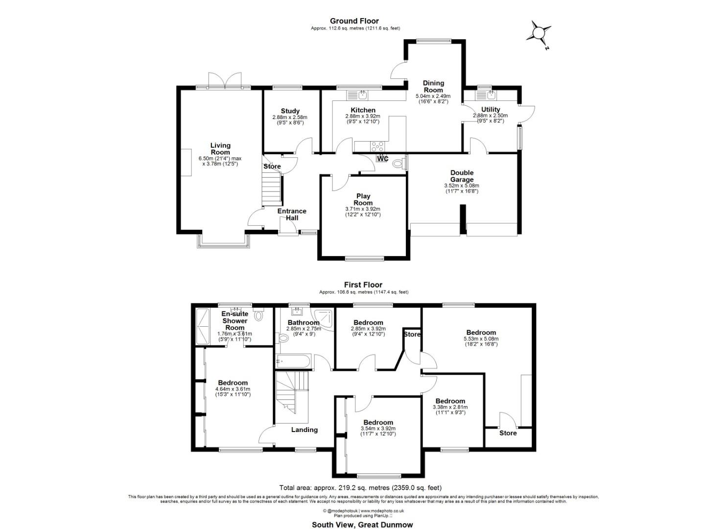 6, South View, Dunmow floorplan