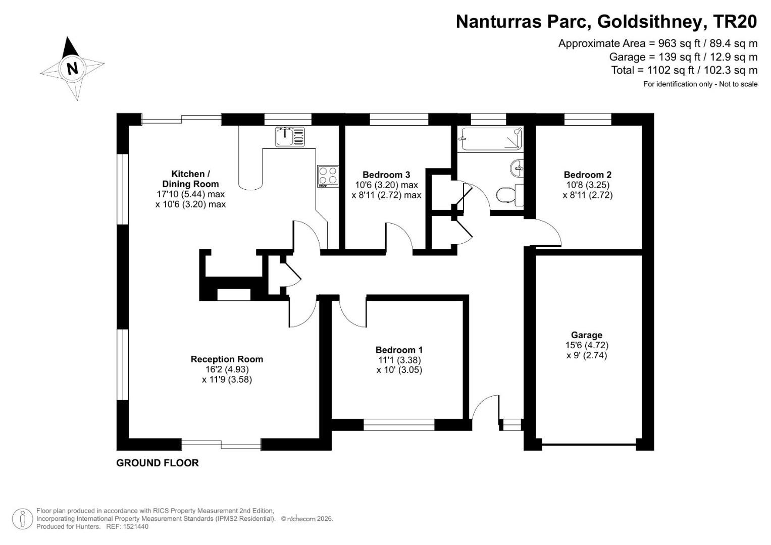 3, Nanturras Parc, Penzance floorplan