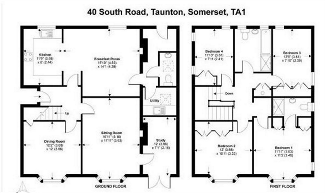 4 Bedrooms Detached house for sale in South Road, Taunton TA1
