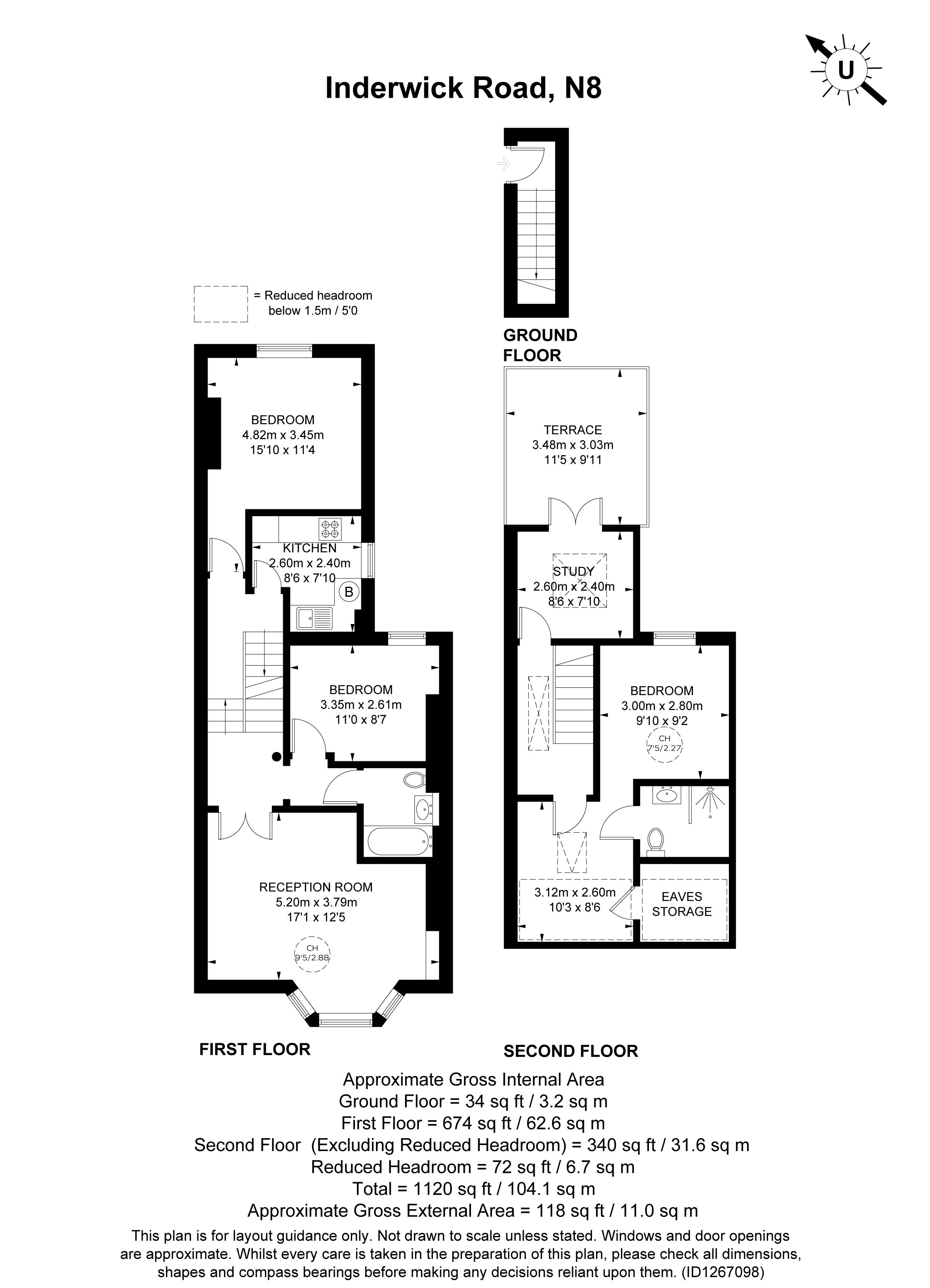Inderwick Road, London floorplan