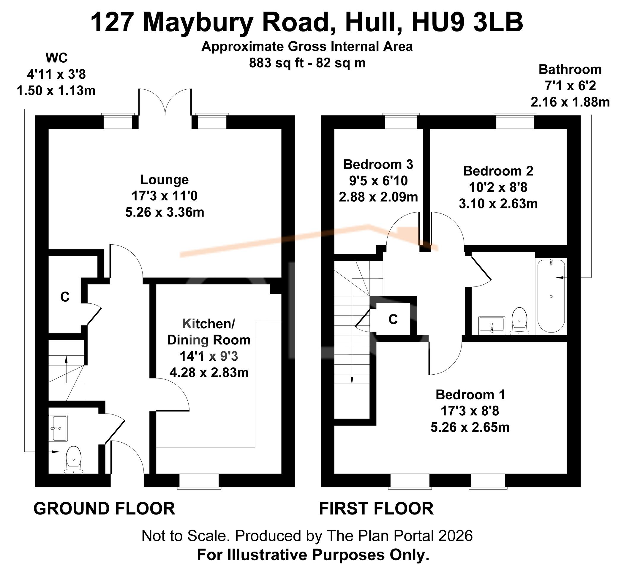127 Maybury Road, Hull floorplan